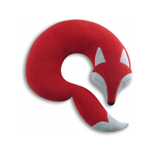 Leschi nekkussen Peter the fox - rood zwart